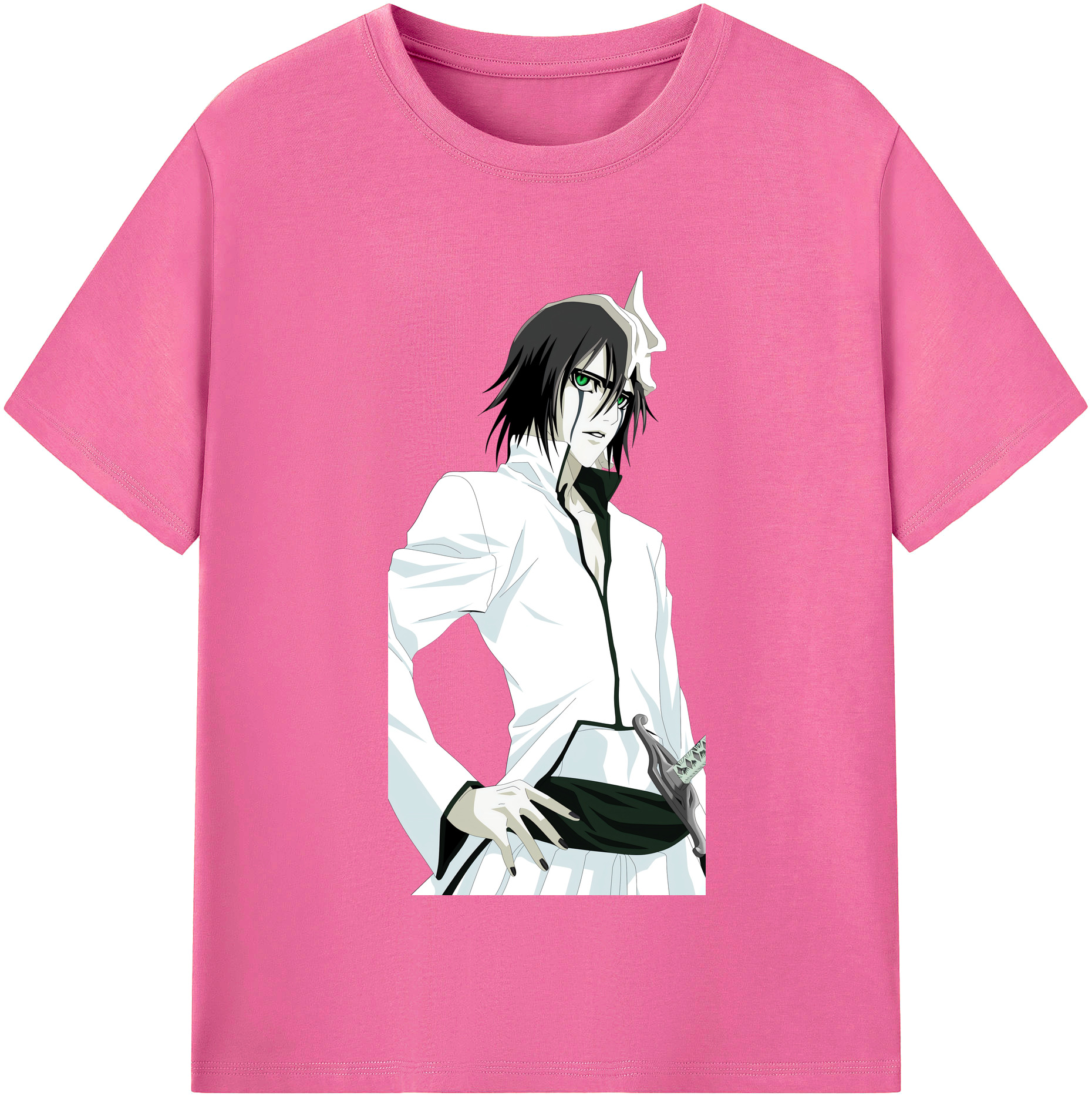 （画像用） ブリーチ ウルキオラ·シファー BLEACH Ulquiorra cifer レディースカジュアルプリントTシャツ（綿100％）